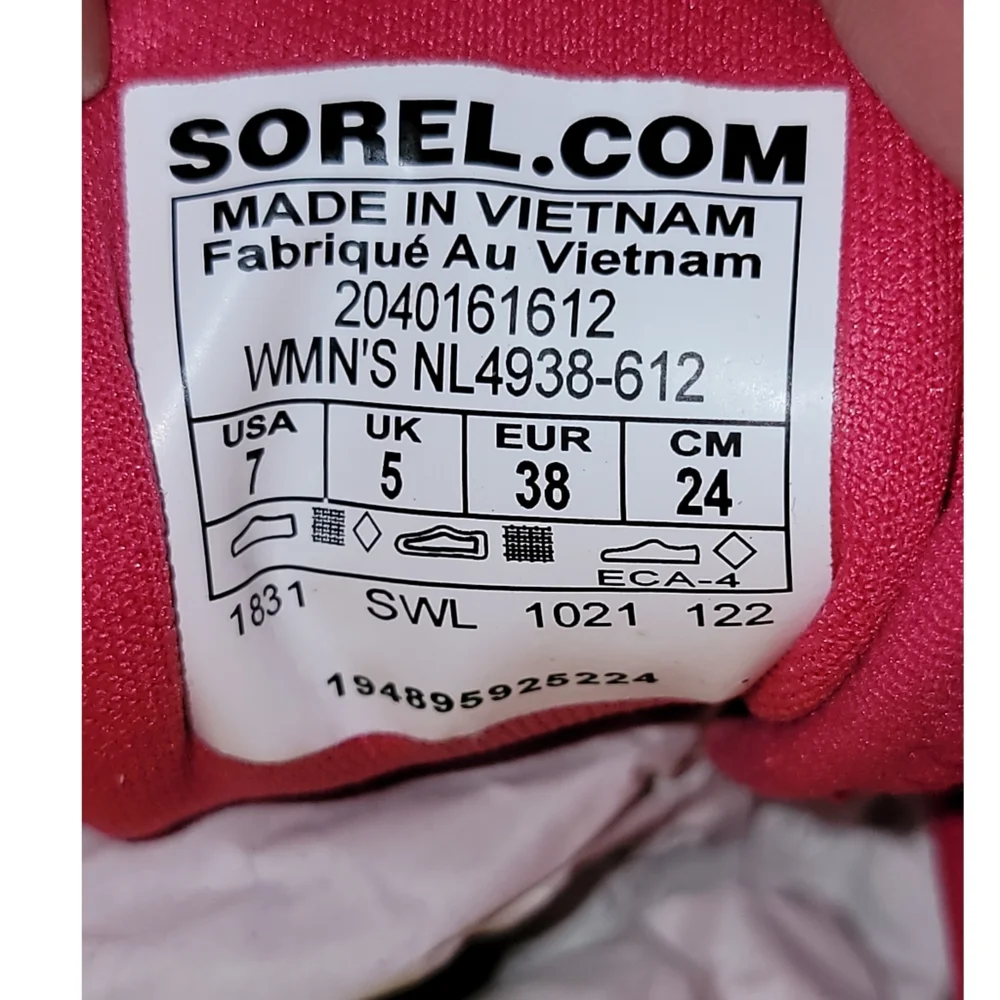 Sorel Kinetic Breakthru Day Lace Sneakers Size 7 - Picture 8 of 11